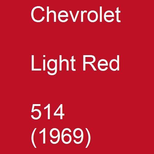 Chevrolet, Light Red, 514 (1969).